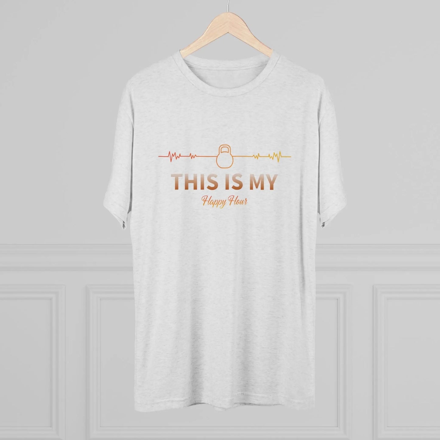 Happy Hour Vibes: Unisex Tri - Blend Crew Tee - MuscleFlow