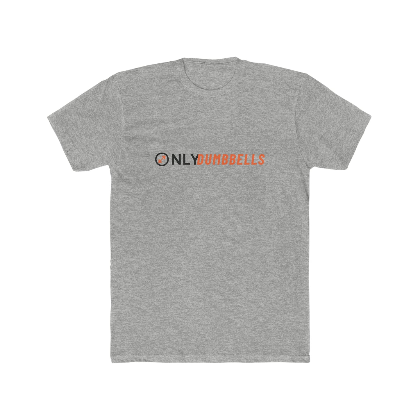 Muscle - Builder Men's Cotton Crew Tee: Only Dumbbells Speak - MuscleFlow