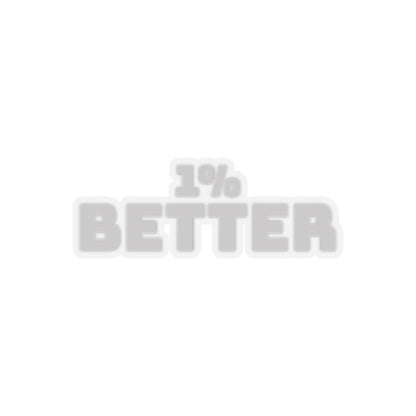 1% better - Kiss - Cut Stickers - MuscleFlow