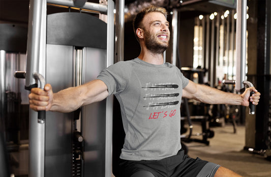 Elevate Your Workout: Men's Motivational Crew Tee - MuscleFlow