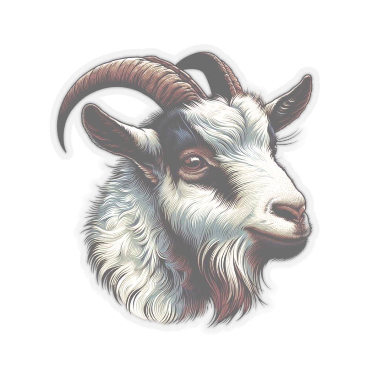 Goat Head - Kiss - Cut Stickers - MuscleFlow