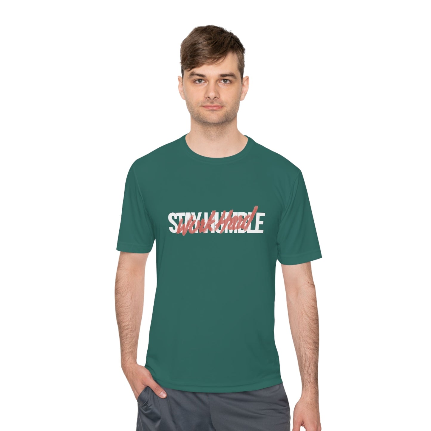 Men's/Unisex Stay Humble Moisture - Wicking Tee - MuscleFlow