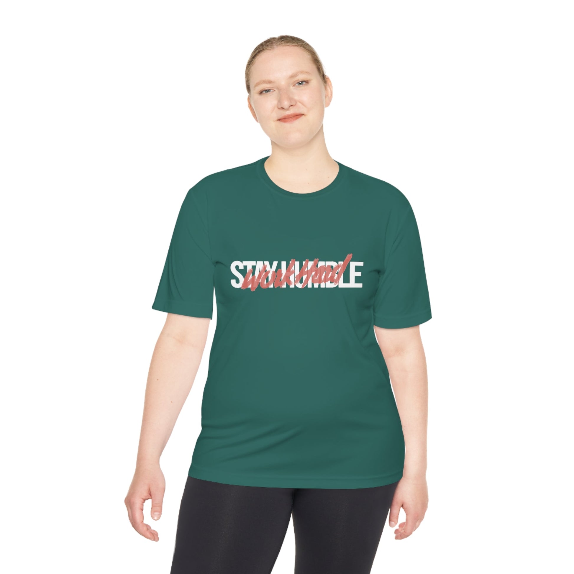 Men's/Unisex Stay Humble Moisture - Wicking Tee - MuscleFlow