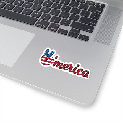 'MERICA - Kiss - Cut Stickers - MuscleFlow