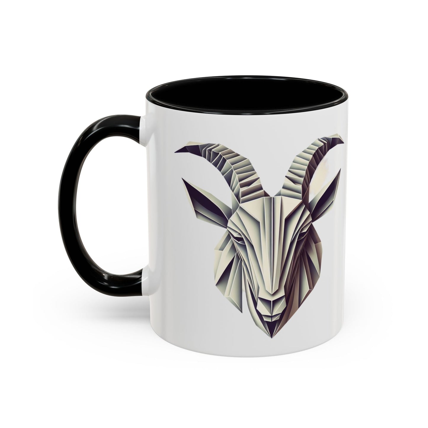 Origami goat - Accent Coffee Mug (11, 15oz) - MuscleFlow