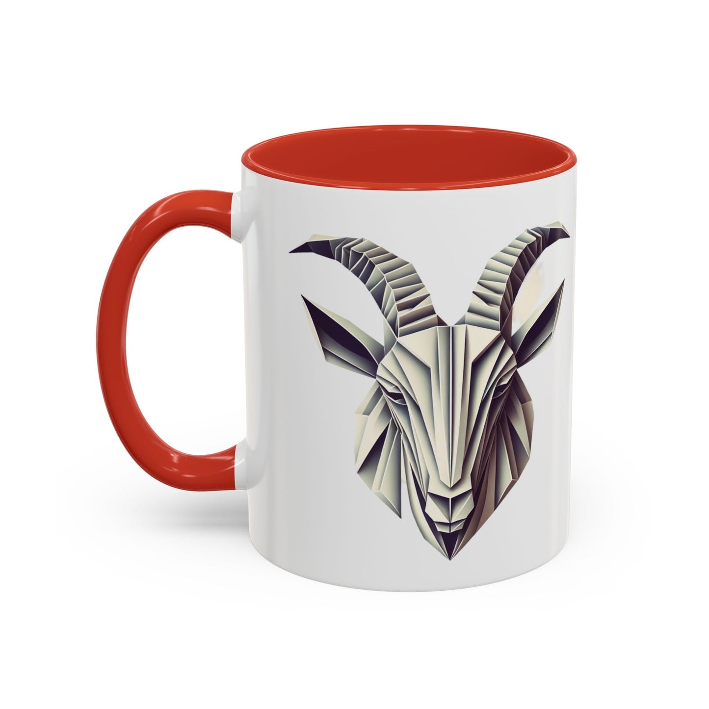 Origami goat - Accent Coffee Mug (11, 15oz) - MuscleFlow